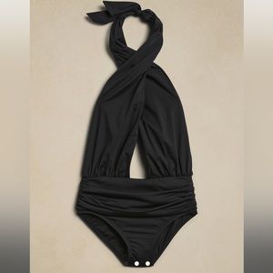 Banana Republic CHARTREUSE Twisted Knot Remake Swimsuit